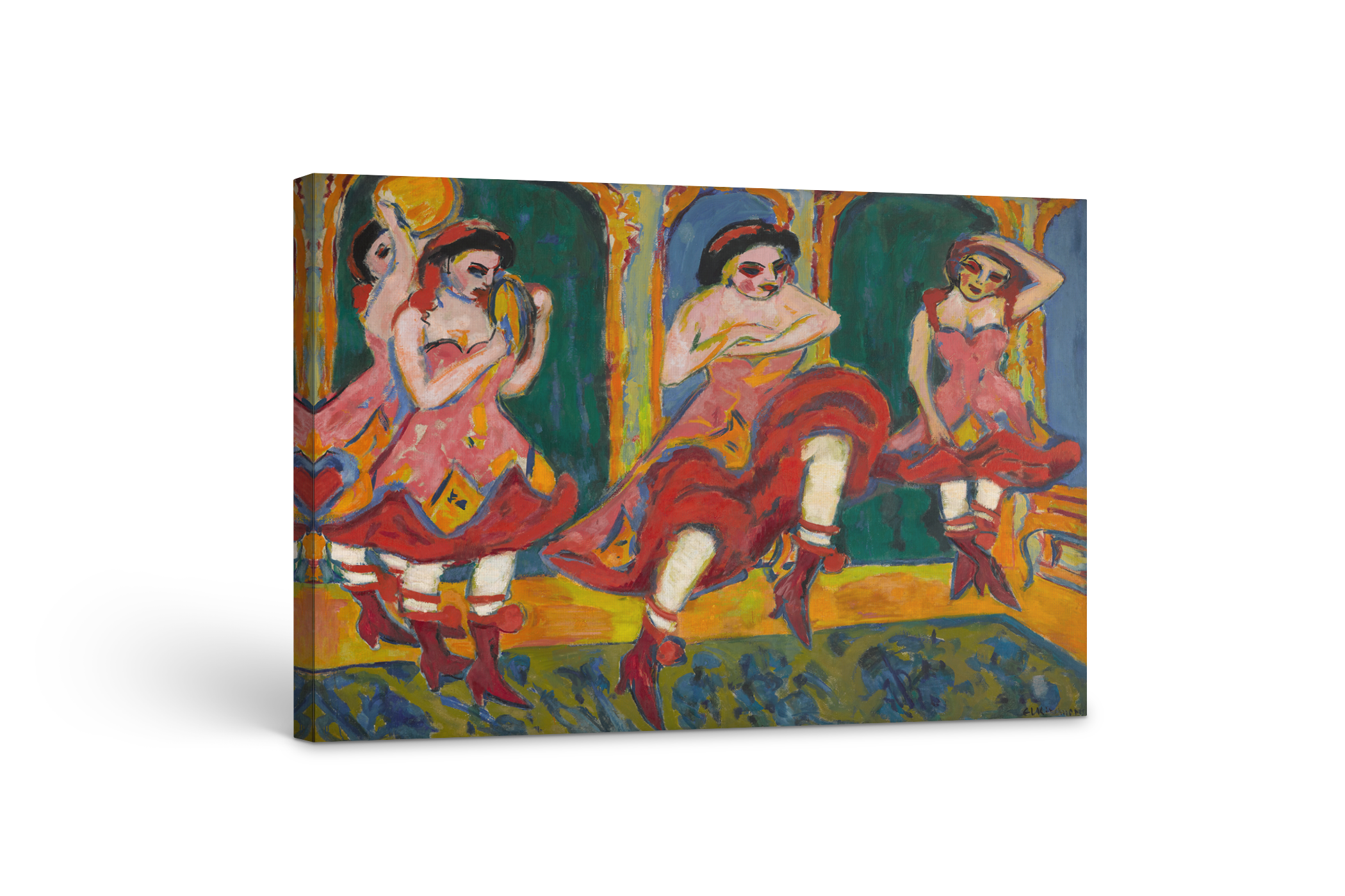 Bailarinas de Csardas- Ernst Ludwig Kirchner - Lienzo premium 430g (calidad de galeria)