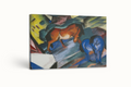 Caballo Rojo y Caballo Azul - Franz Marc - Lienzo premium 430g (calidad de galeria)