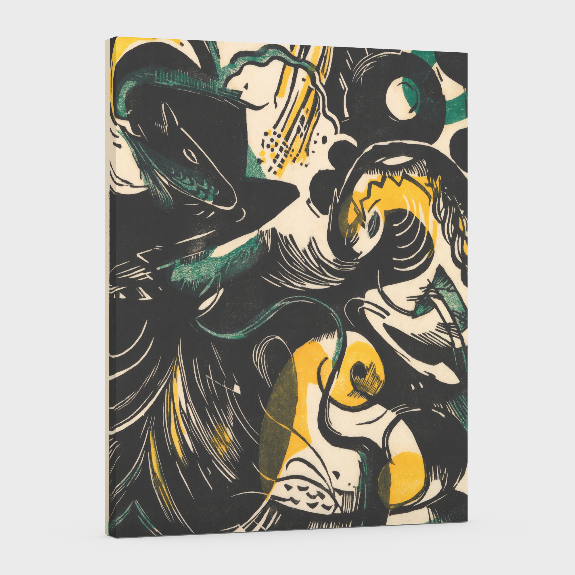 Historia de la creacion II -Franz Marc - Lienzo premium 430g (calidad de galeria)