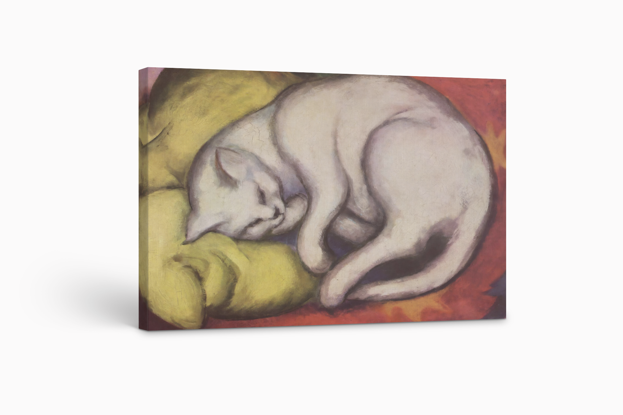 Gato Blanco - Franz Marc - Lienzo premium 430g (calidad de galeria)