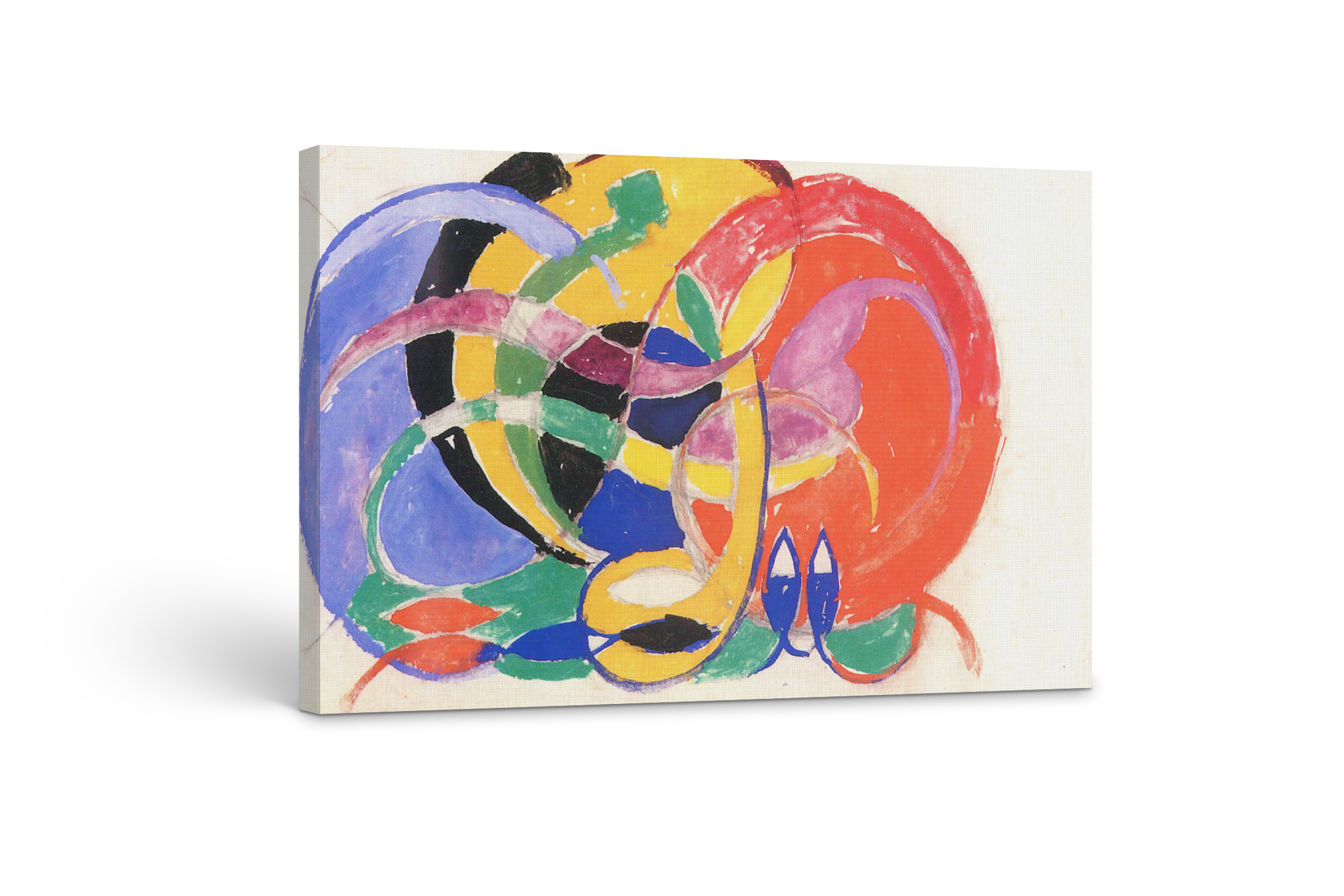 Composicion abstracta I - Franz Marc - Lienzo premium 430g (calidad de galeria)