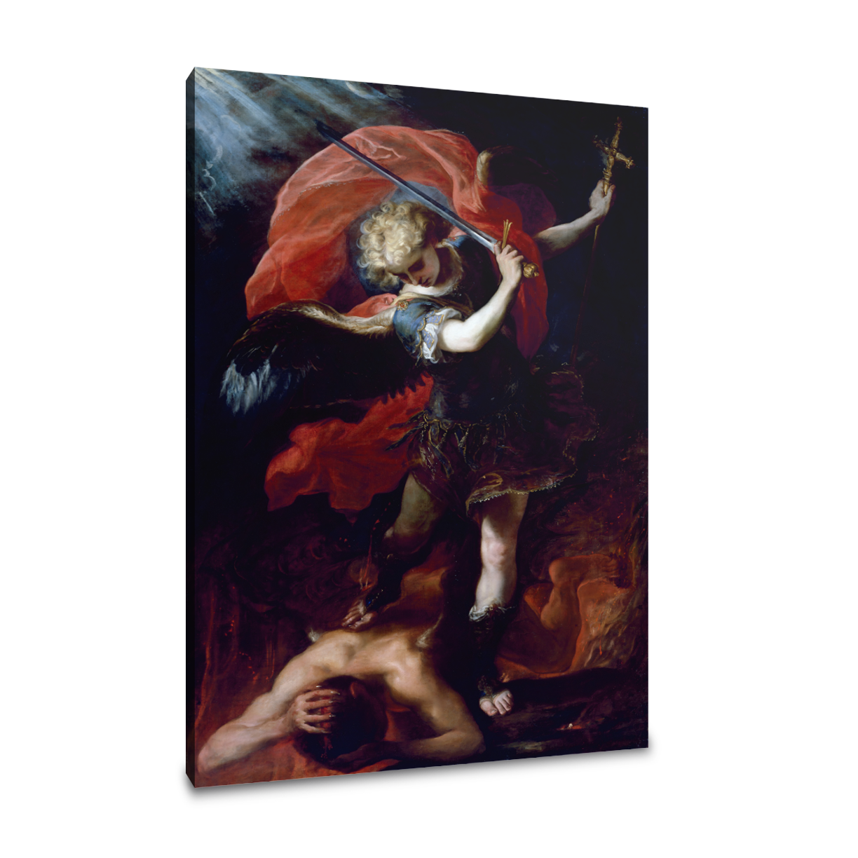 San Miguel Arcangel - Claudio -Coello - Lienzo premium 430g (calidad de galeria)
