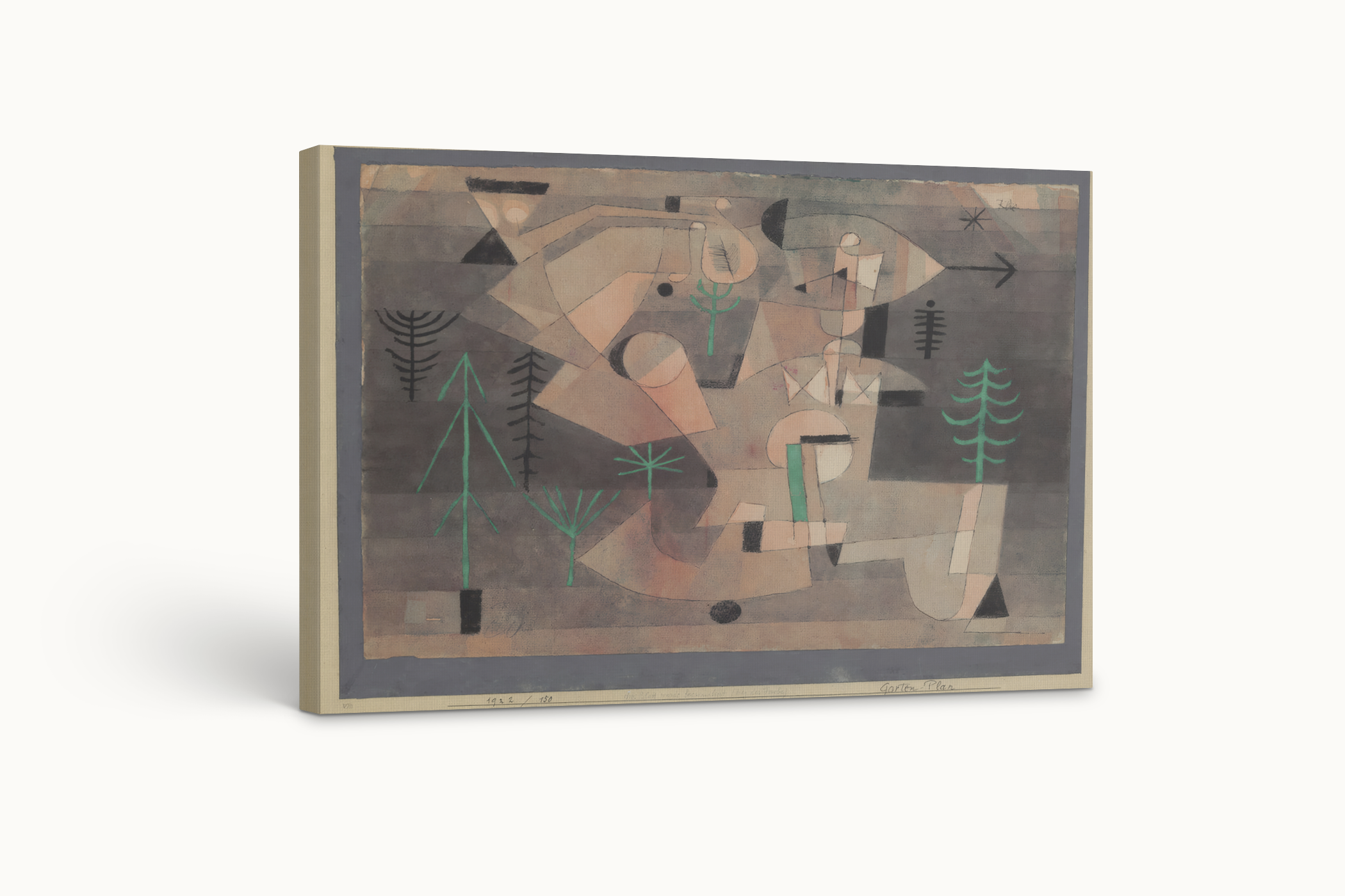 Plan de jardin- Paul Klee - Lienzo premium 430g (calidad de galeria)