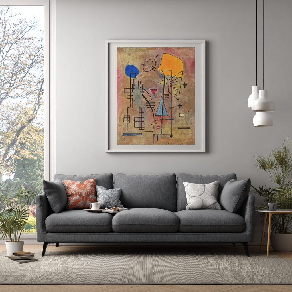 Uno dos - Wassily Kandinsky - Lienzo premium 430g (calidad de galeria)