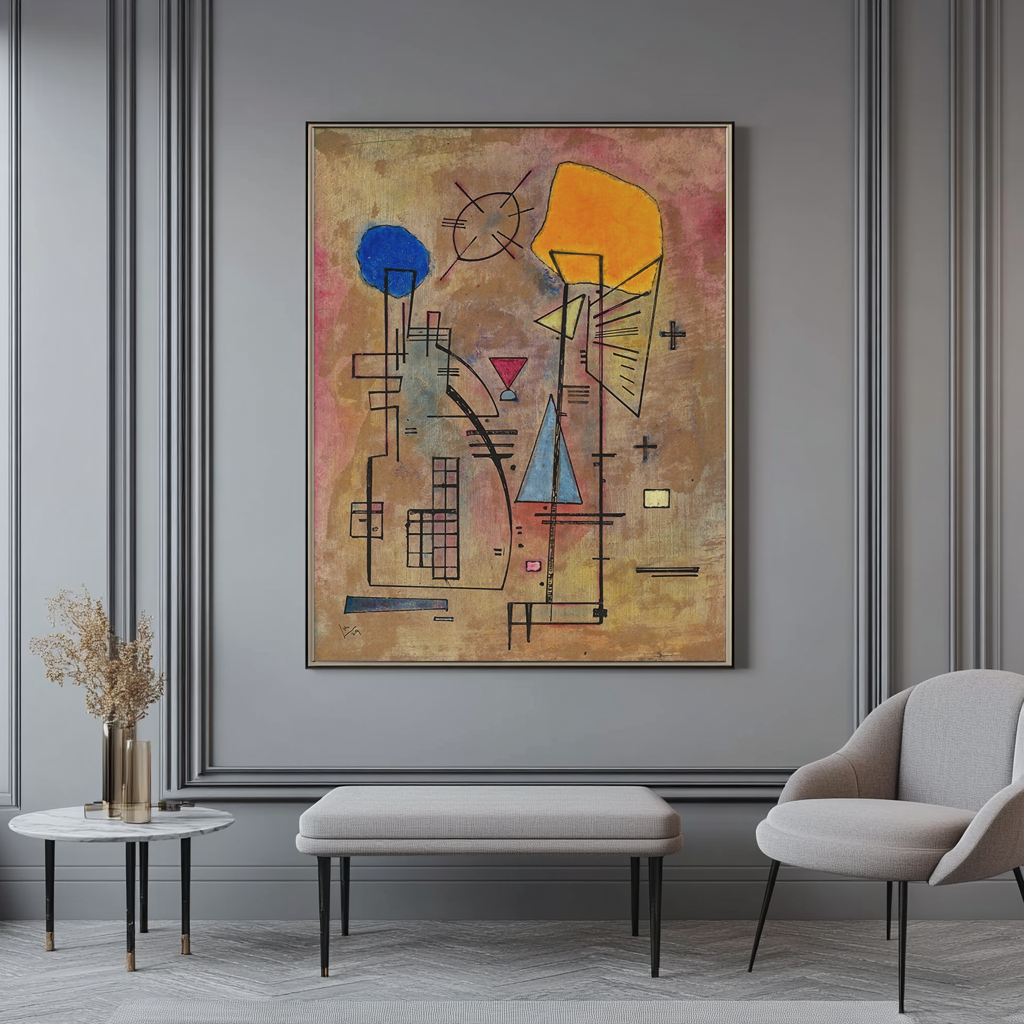 Uno dos - Wassily Kandinsky - Lienzo premium 430g (calidad de galeria)