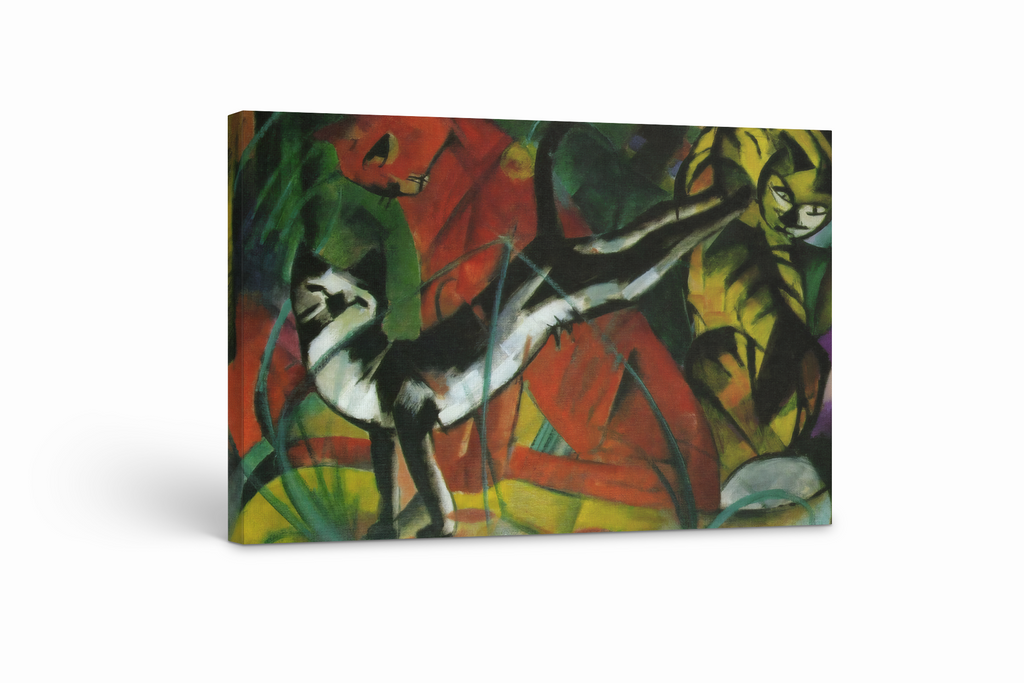Three Cats - Franz Marc - Premium canvas 430g (gallery quality)