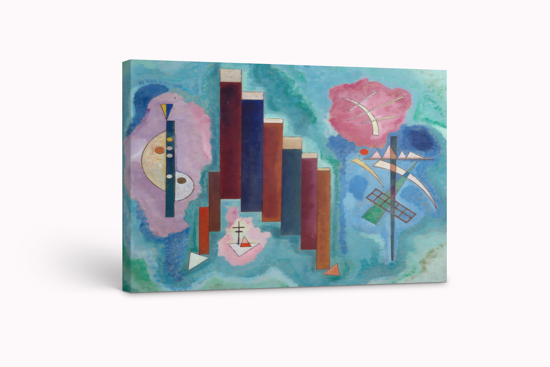 Hacia abajo - Wassily Kandinsky - Lienzo premium 430g (calidad de galeria)