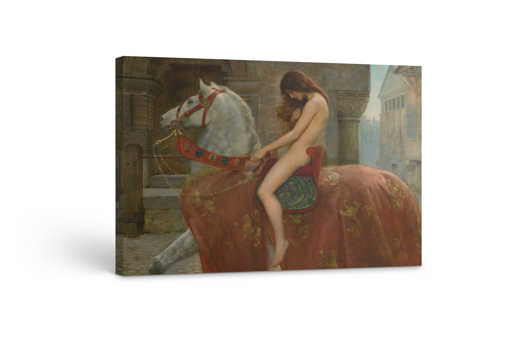 Lady Godiva - John Collier - Lienzo premium 430g (calidad de galeria)