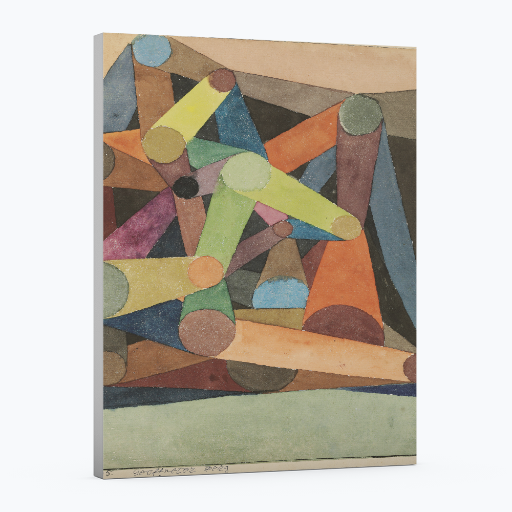 Montaña abierta - Paul Klee - Lienzo premium 430g (calidad de galeria)