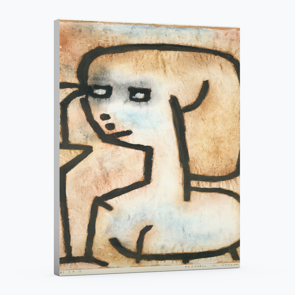Chica en duelo - Paul Klee - Lienzo premium 430g (calidad de galeria)