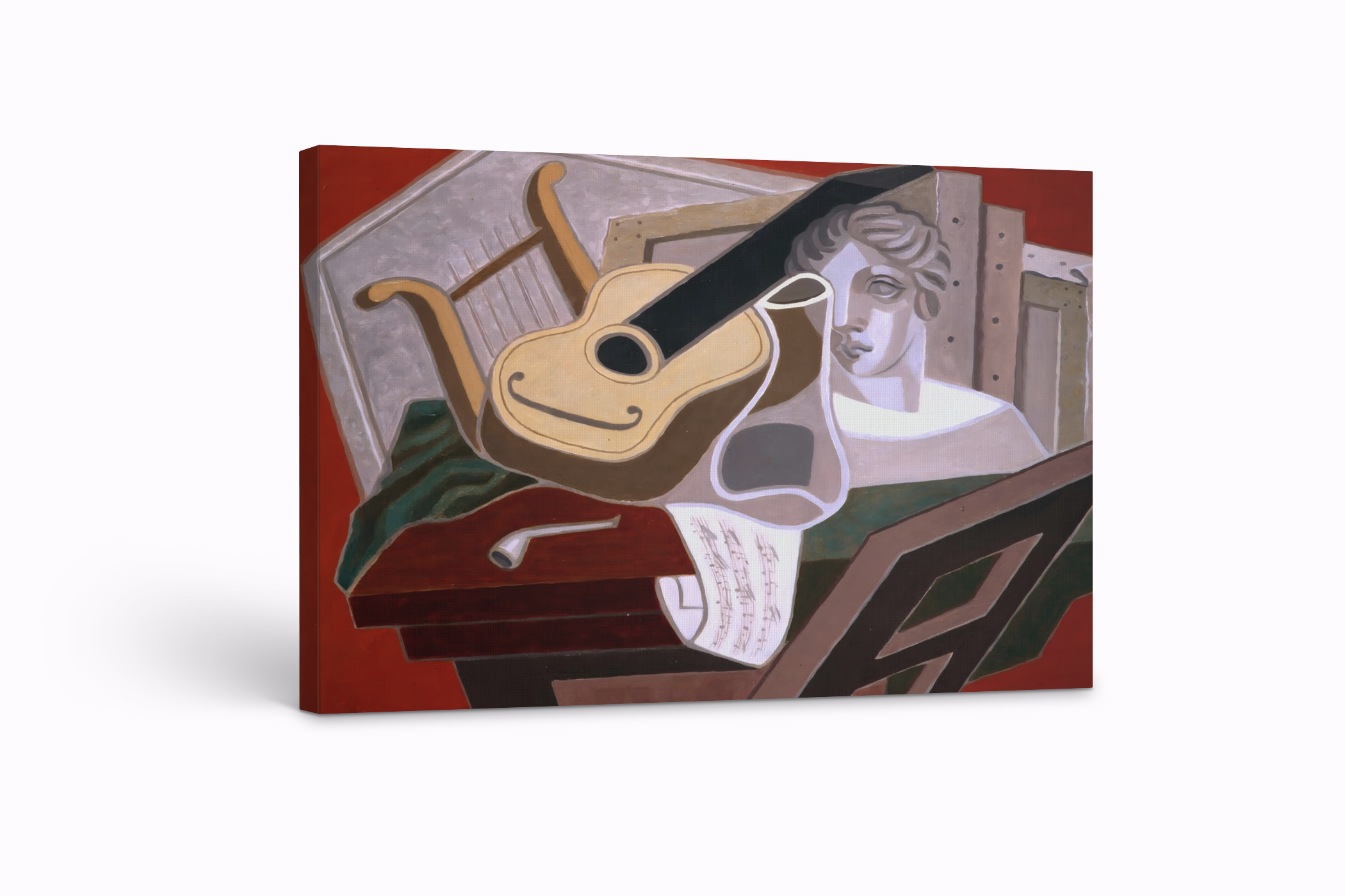 La mesa del musico - Juan Gris - Lienzo premium 430g (calidad de galeria)