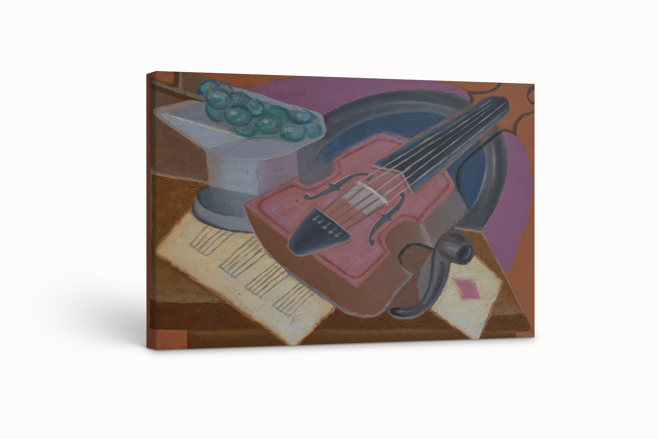 El as de diamantes - Juan Gris - Lienzo premium 430g (calidad de galeria)