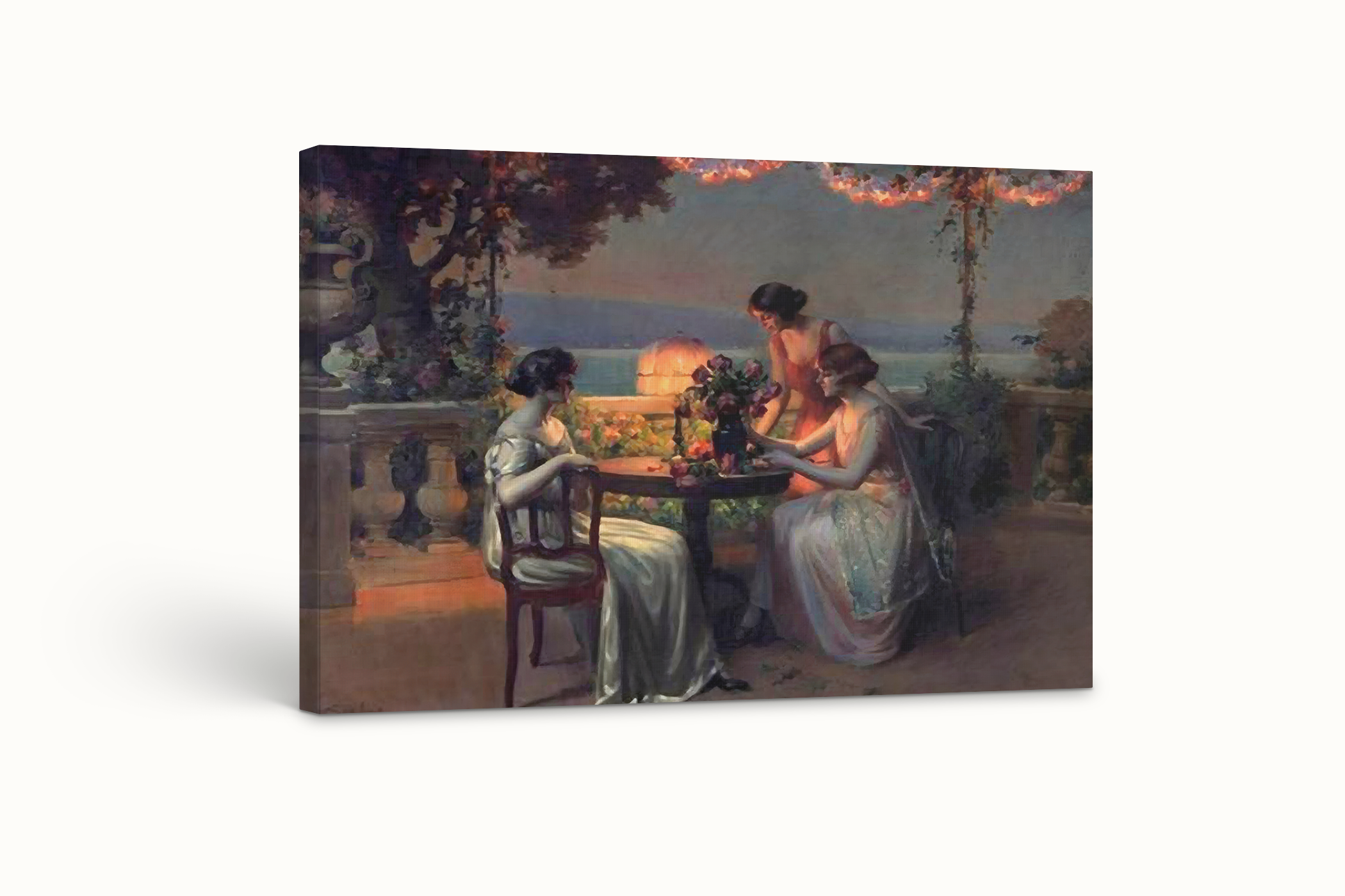 El fin de la cena - Jules-Alexandre Grun - Lienzo premium 430g (calidad de galeria)
