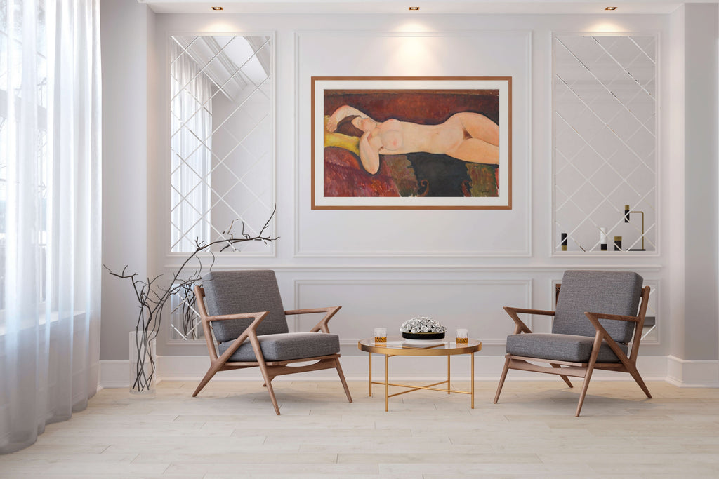 Desnudo acostado - Amedeo Modigliani - Lienzo premium 430g (calidad de galeria)