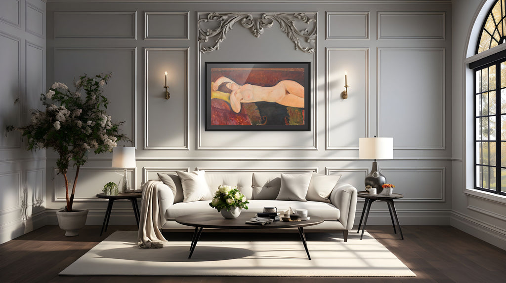 Desnudo acostado - Amedeo Modigliani - Lienzo premium 430g (calidad de galeria)