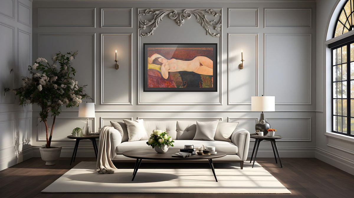 Desnudo acostado - Amedeo Modigliani - Lienzo premium 430g (calidad de galeria)