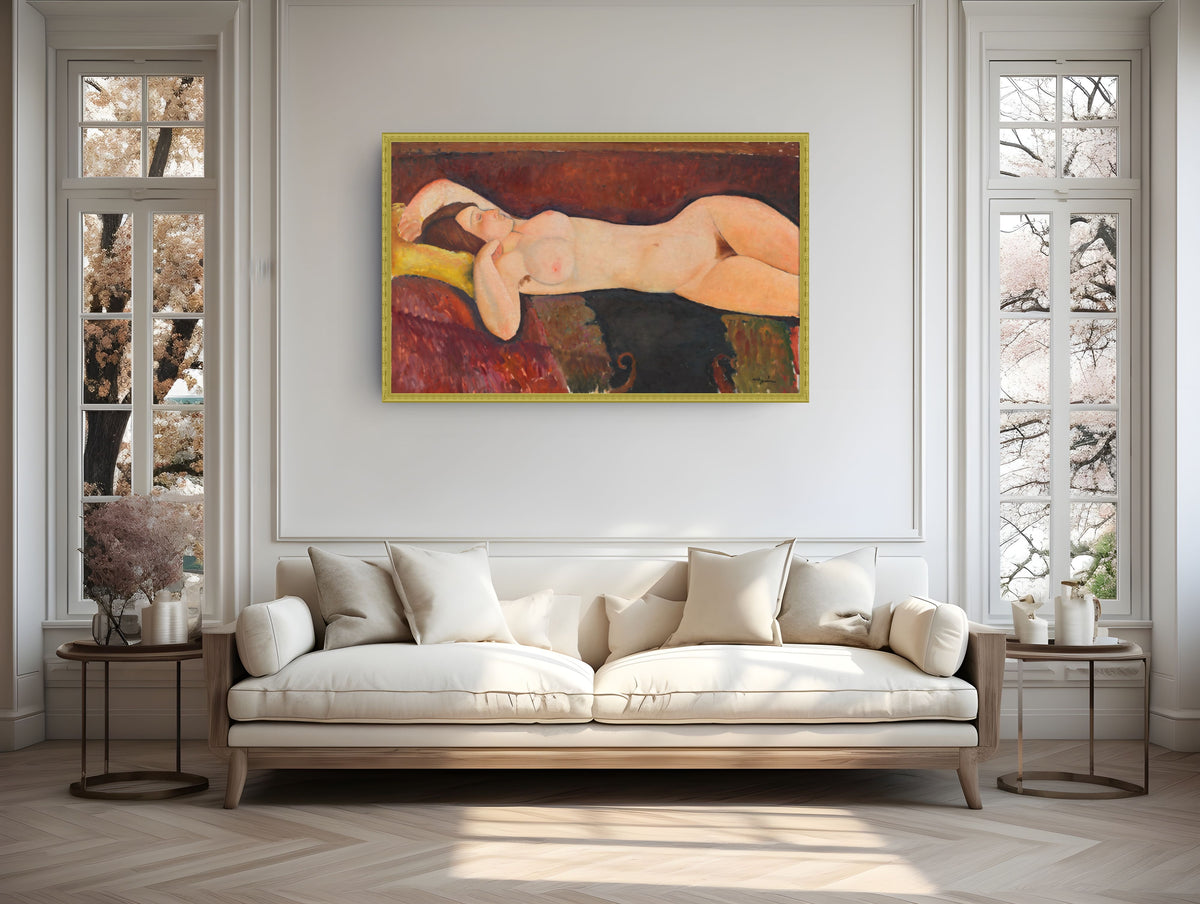 Desnudo acostado - Amedeo Modigliani - Lienzo premium 430g (calidad de galeria)