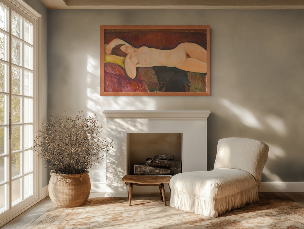 Desnudo acostado - Amedeo Modigliani - Lienzo premium 430g (calidad de galeria)