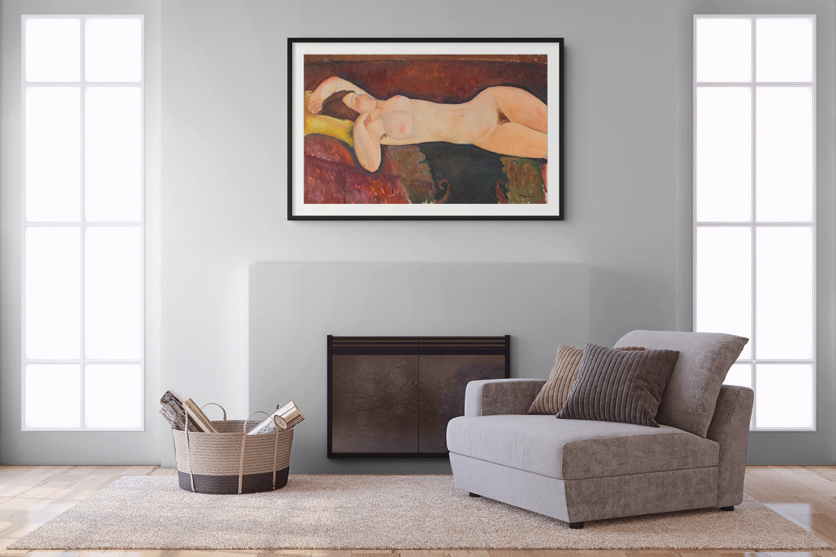 Desnudo acostado - Amedeo Modigliani - Lienzo premium 430g (calidad de galeria)