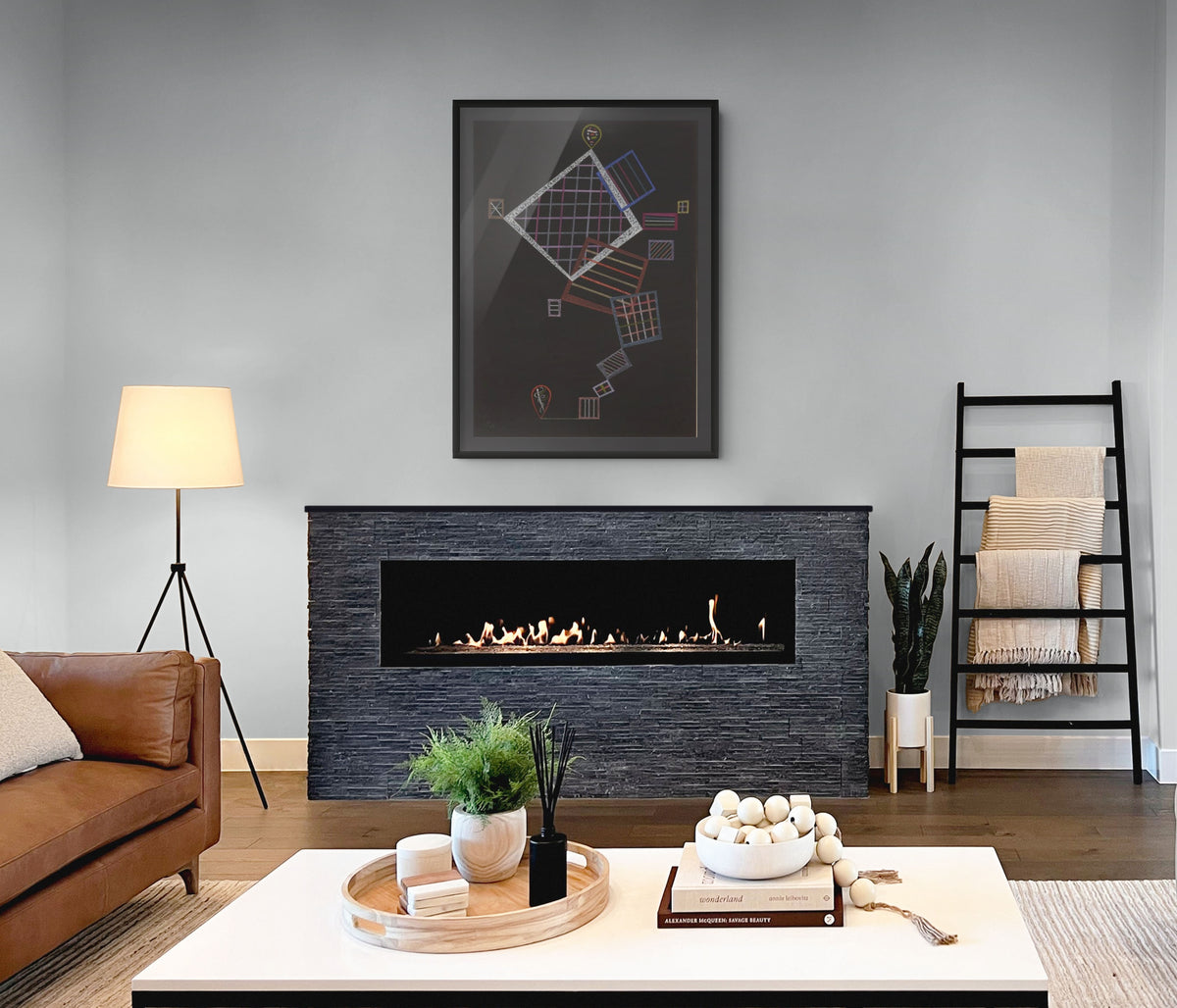 Subida de rejillas - Wassily Kandinsky - Lienzo premium 430g (calidad de galeria)