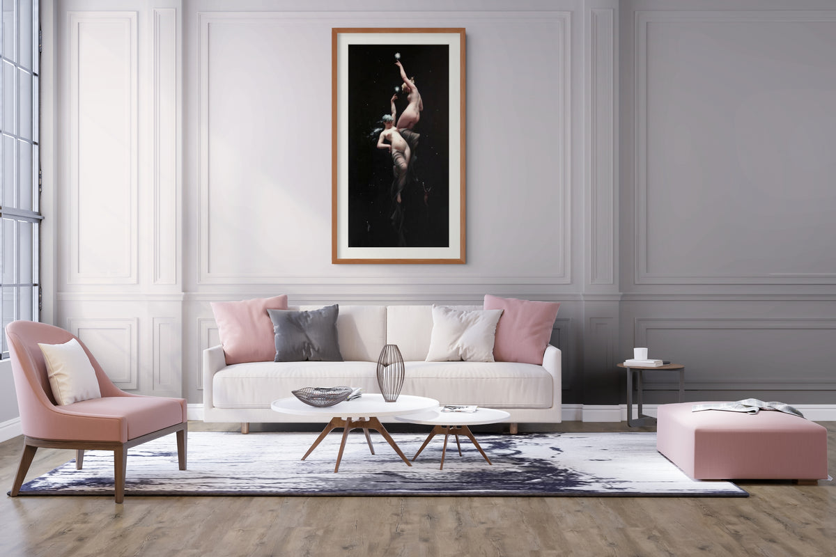 Bellezas a la luz de la luna - Luis Ricardo Falero - Lienzo premium 430g (calidad de galeria)