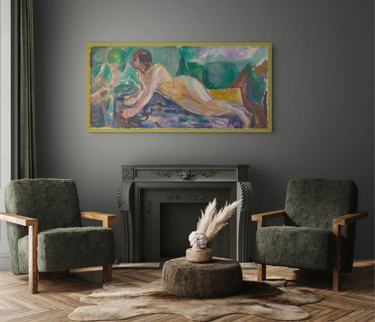 El secreto - Edvard Munch - Lienzo premium 430g (calidad de galeria)
