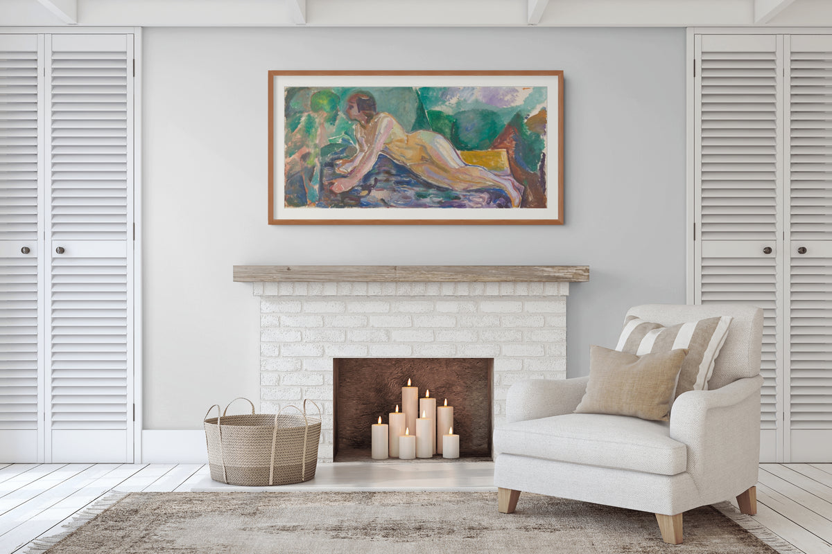 El secreto - Edvard Munch - Lienzo premium 430g (calidad de galeria)
