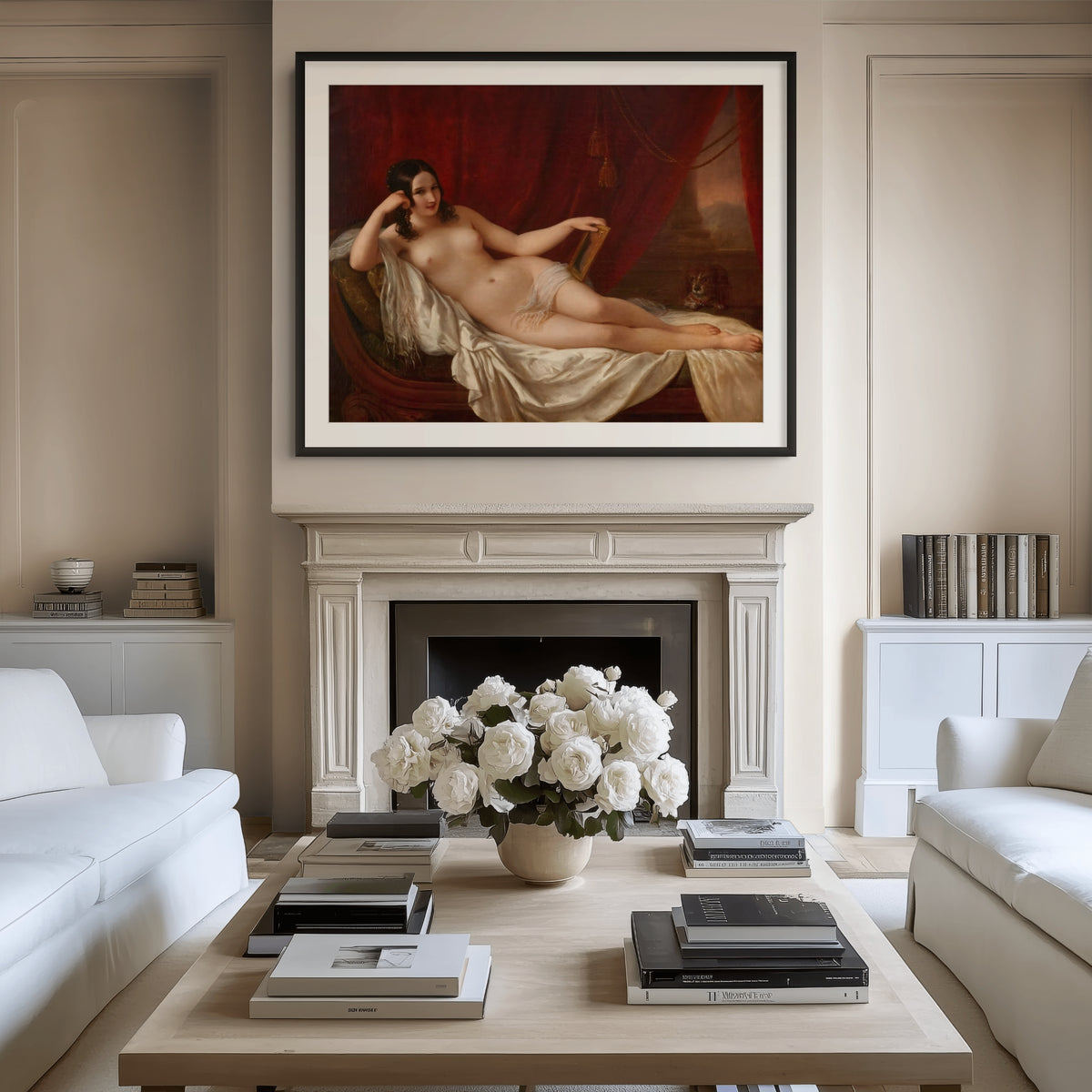 Fanny Elssler como Venus - Natale Schiavoni - Lienzo premium 430g (calidad de galeria)