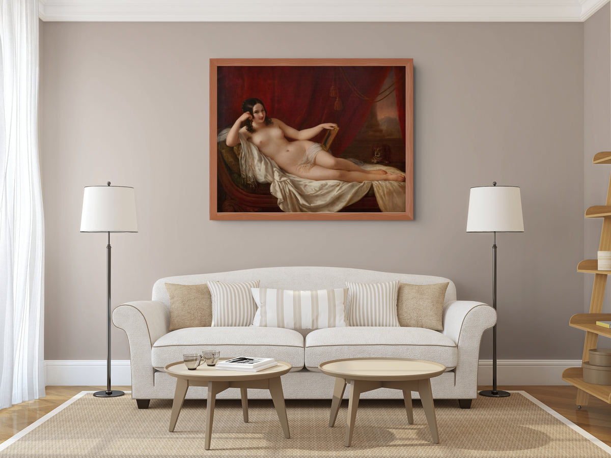 Fanny Elssler como Venus - Natale Schiavoni - Lienzo premium 430g (calidad de galeria)