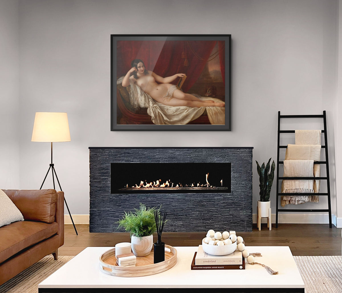 Fanny Elssler como Venus - Natale Schiavoni - Lienzo premium 430g (calidad de galeria)