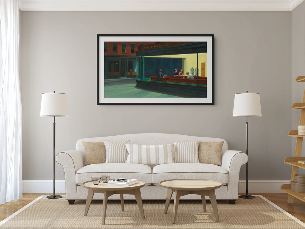 Automat - Edward Hopper - Premium Canvas 430g (gallery quality)