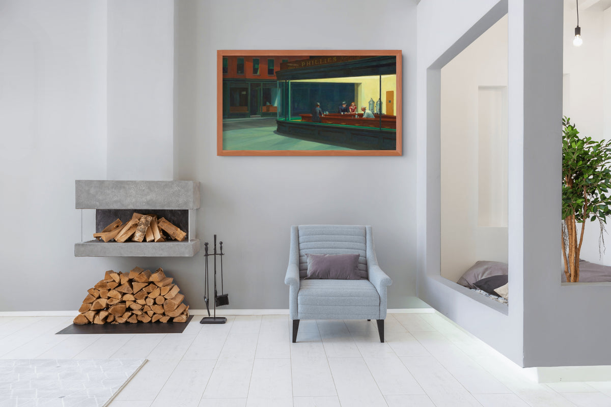 Automat - Edward Hopper - Premium Canvas 430g (gallery quality)