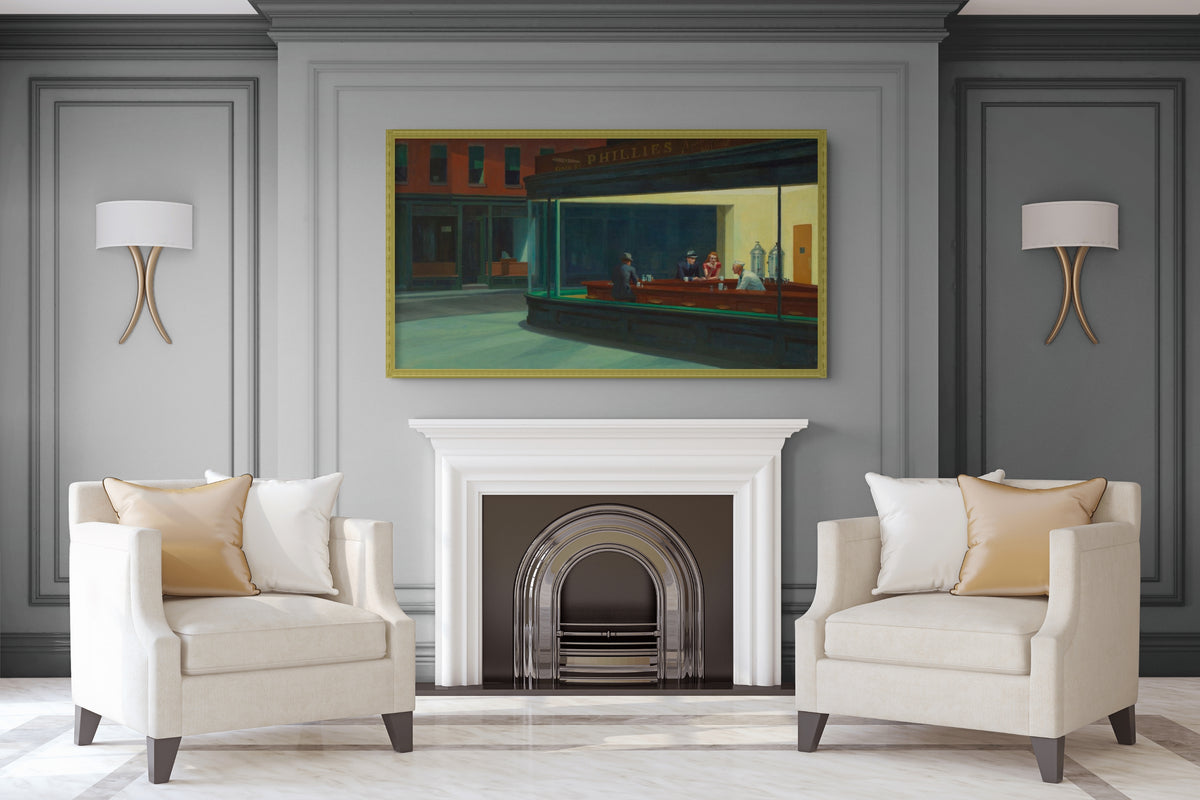 Automat - Edward Hopper - Premium Canvas 430g (gallery quality)