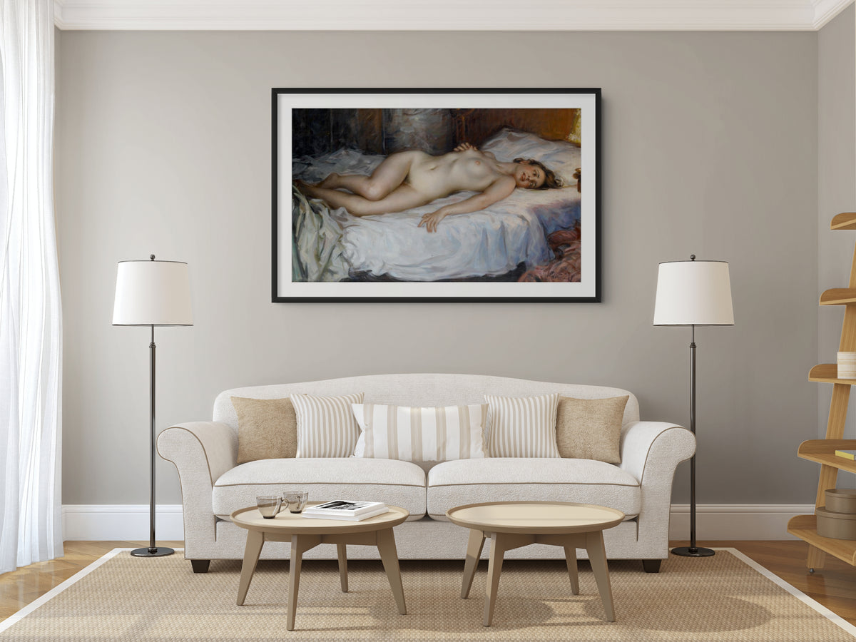 Desnudo extasiado - Nikolai Vasilievich Kharitonov - Lienzo premium 430g (calidad de galeria)