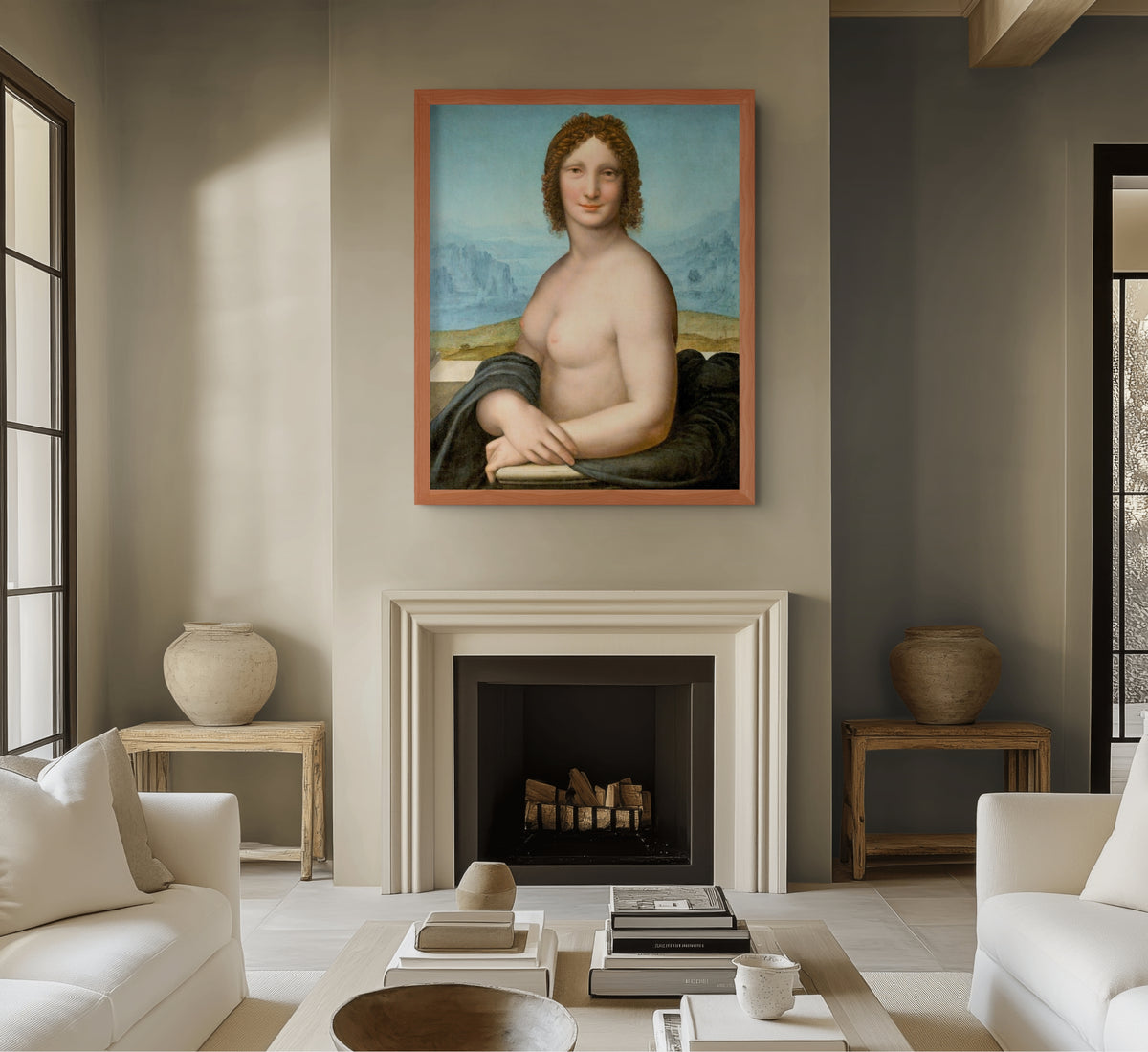 Mona Lisa Desnuda - Gian Giacomo Caprotti - Lienzo premium 430g (calidad de galeria)