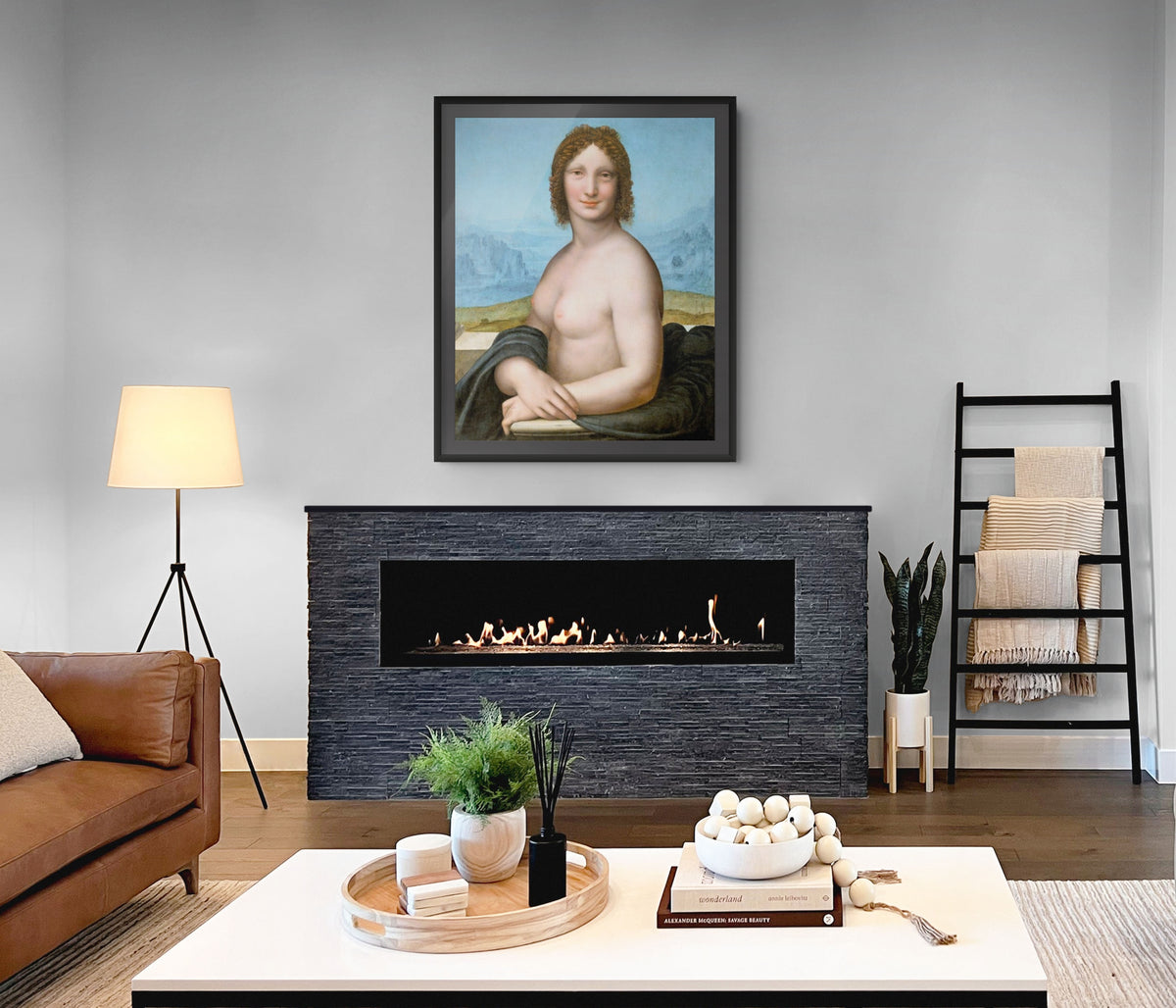Mona Lisa Desnuda - Gian Giacomo Caprotti - Lienzo premium 430g (calidad de galeria)