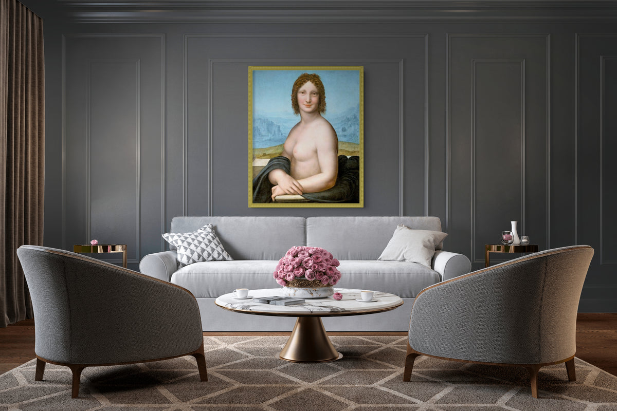 Mona Lisa Desnuda - Gian Giacomo Caprotti - Lienzo premium 430g (calidad de galeria)