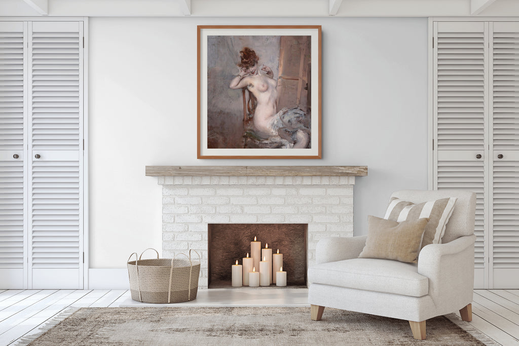 Nudo color perla - Giovanni Boldini - Lienzo premium 430g (calidad de galeria)