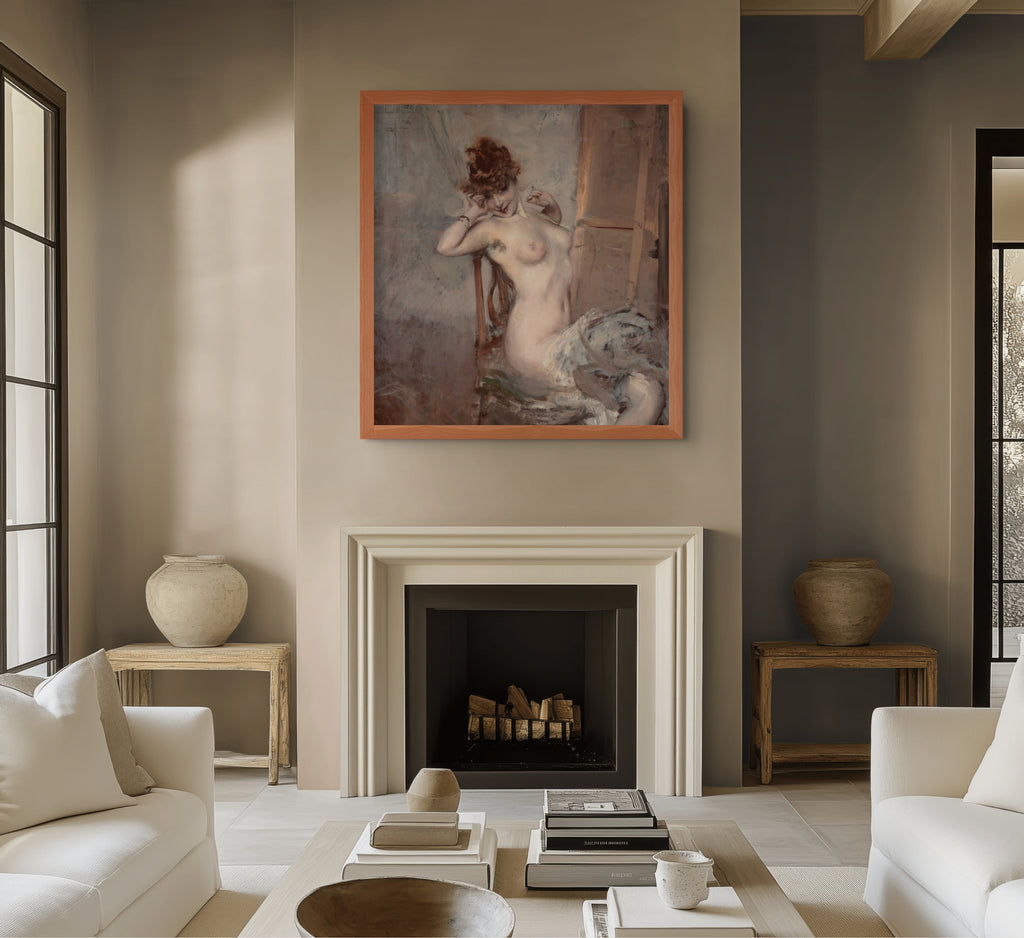 Nudo color perla - Giovanni Boldini - Lienzo premium 430g (calidad de galeria)