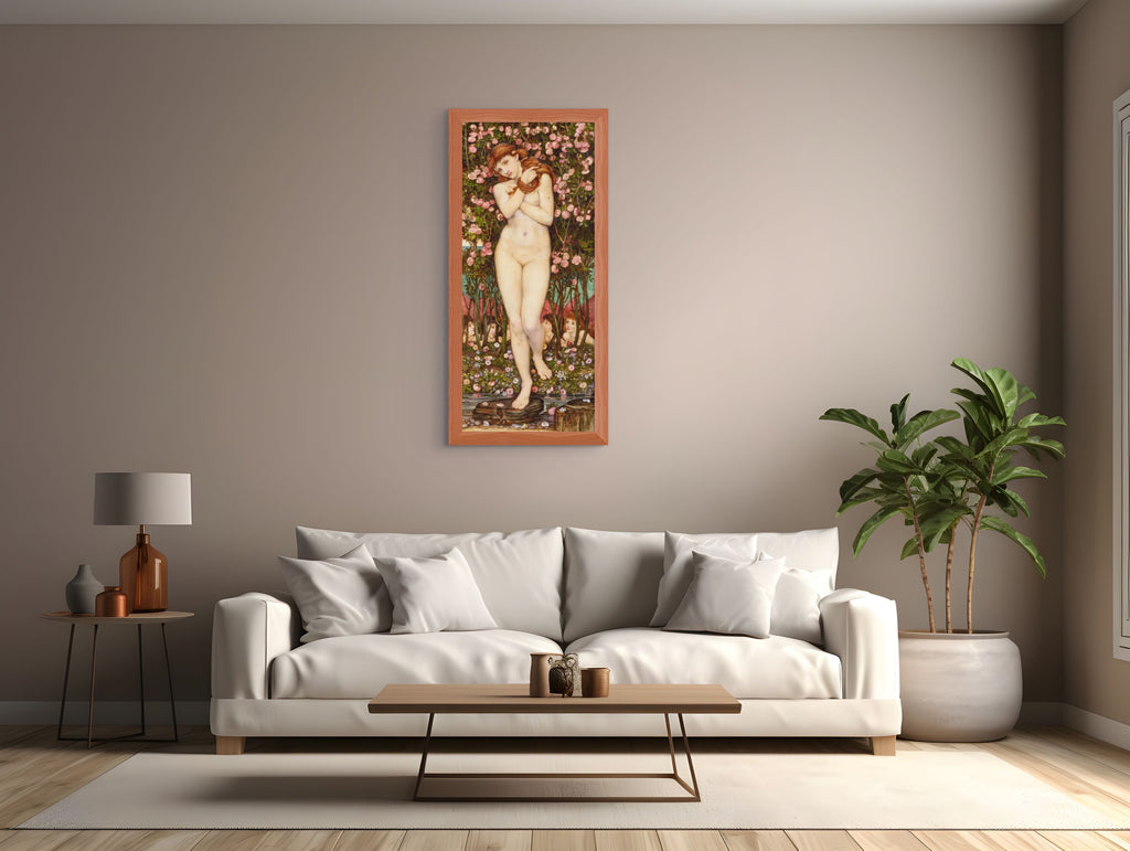 Ninfa - John Roddam Spencer Stanhope - Lienzo premium 430g (calidad de galeria)
