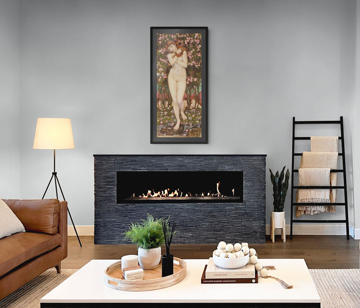 Ninfa - John Roddam Spencer Stanhope - Lienzo premium 430g (calidad de galeria)