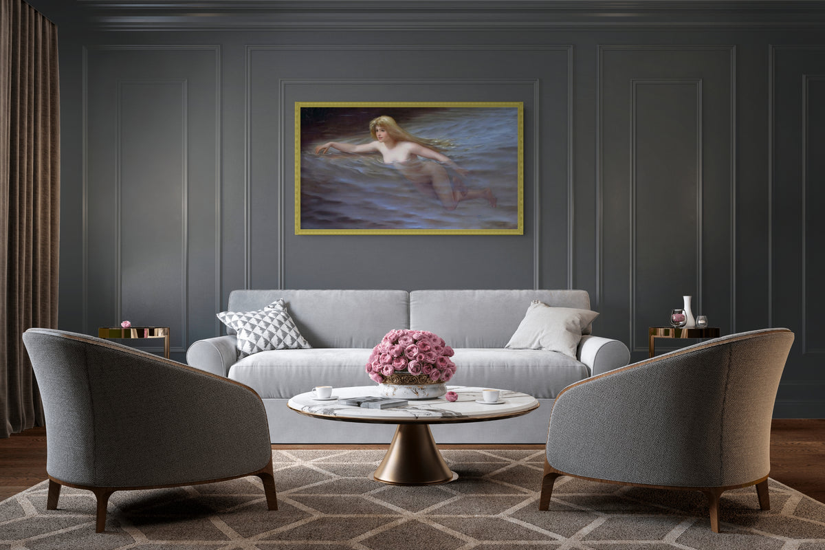 Ninfa - Luis Ricardo Falero - Lienzo premium 430g (calidad de galeria)