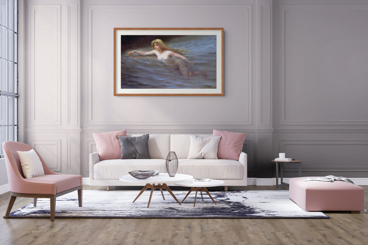 Ninfa - Luis Ricardo Falero - Lienzo premium 430g (calidad de galeria)