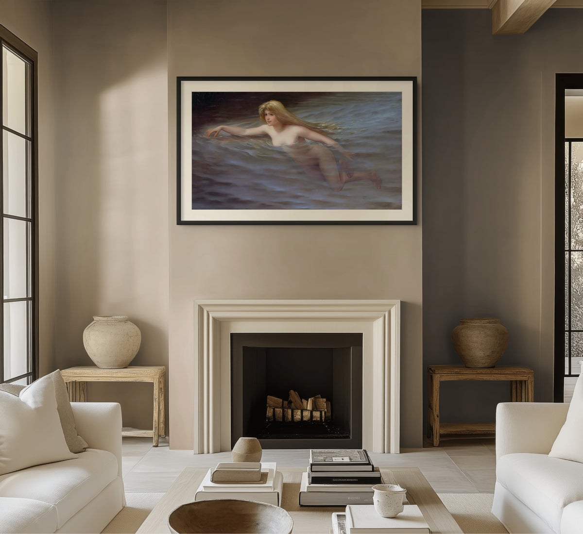 Ninfa - Luis Ricardo Falero - Lienzo premium 430g (calidad de galeria)