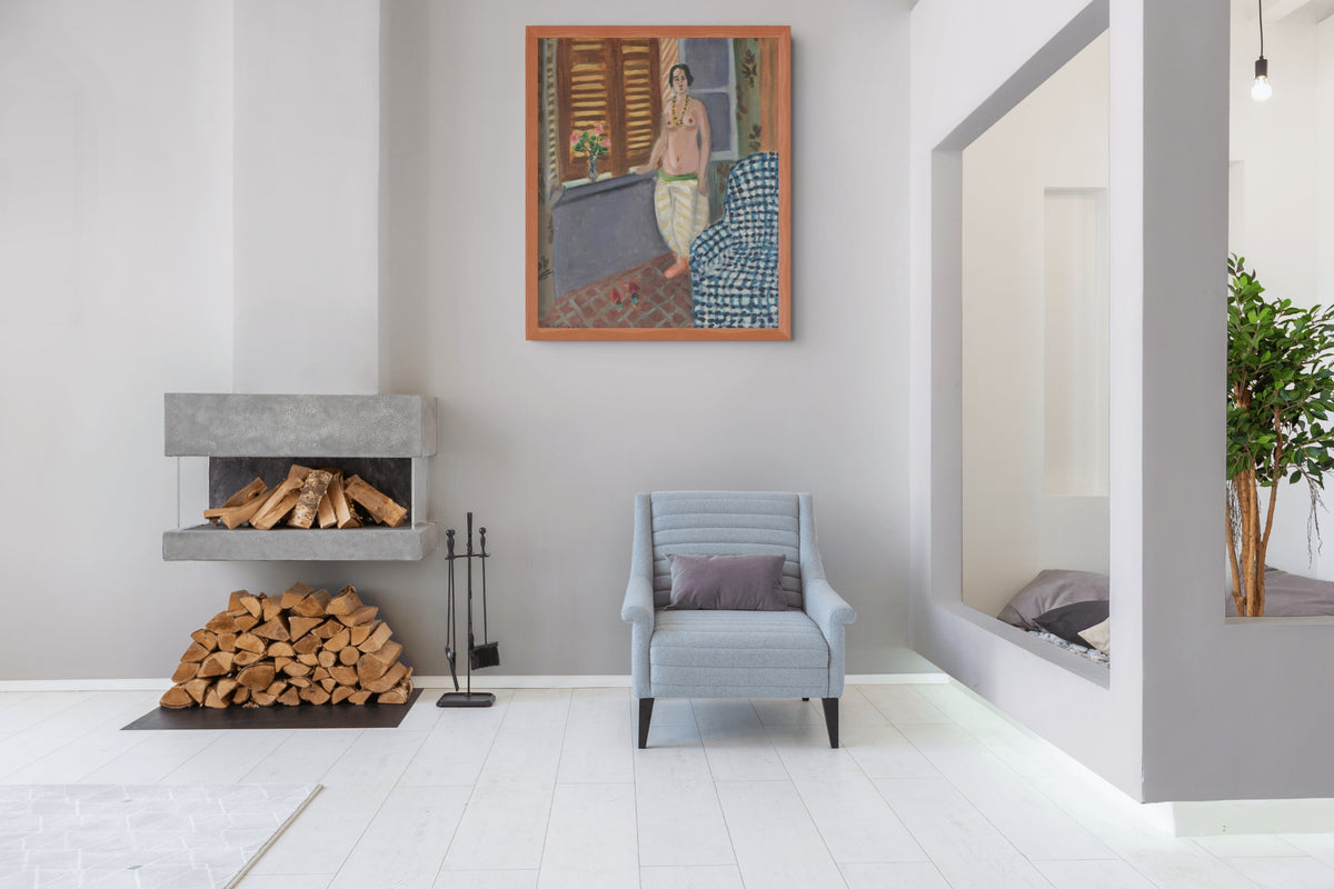 Odalisca con sillón azul - Henri Matisse - Lienzo premium 430g (calidad de galeria)