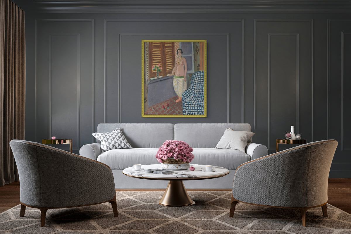 Odalisca con sillón azul - Henri Matisse - Lienzo premium 430g (calidad de galeria)