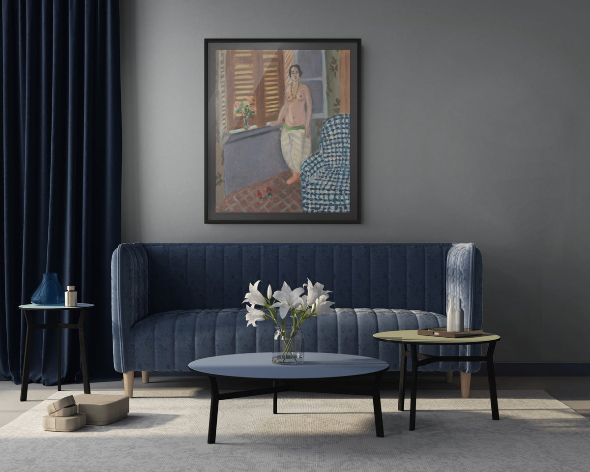 Odalisca con sillón azul - Henri Matisse - Lienzo premium 430g (calidad de galeria)