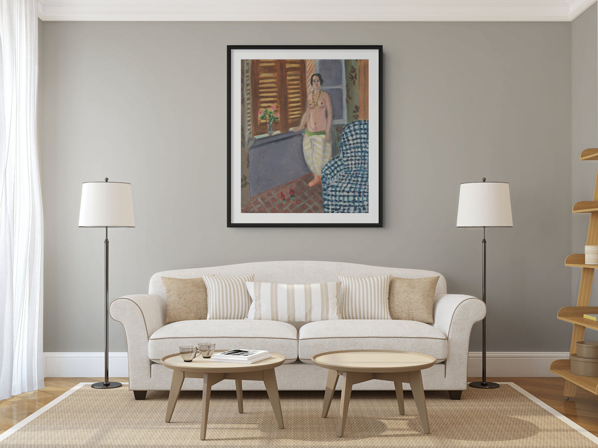 Odalisca con sillón azul - Henri Matisse - Lienzo premium 430g (calidad de galeria)