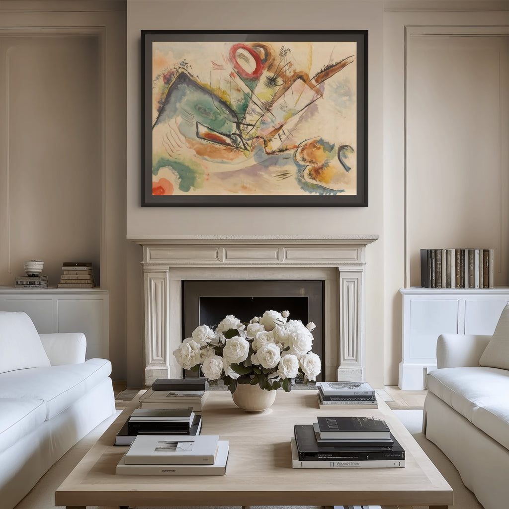 Couple on Horseback - Wassily Kandinsky - Premium 430g canvas (gallery quality)