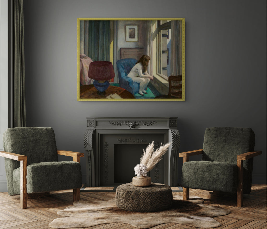 Automata - Edward Hopper - Toile premium 430g (qualité galerie)